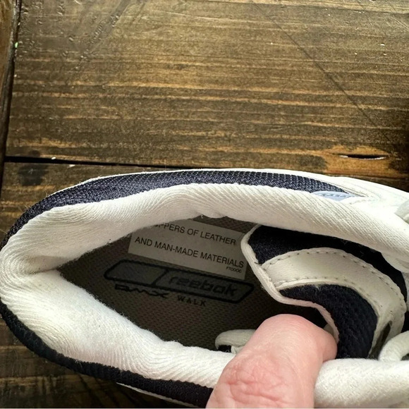 Reebok DMX Walk Men’s White & Blue Lace-Up Tennis Shoes Size 8 GUC - Picture 2 of 13